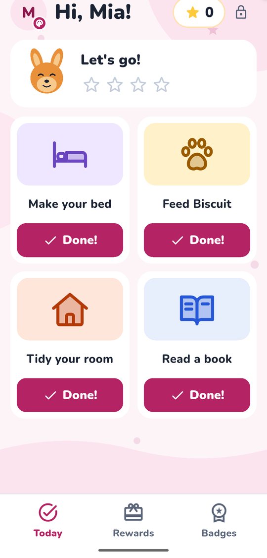 Child mode for ages 5 to 7, with big pictures